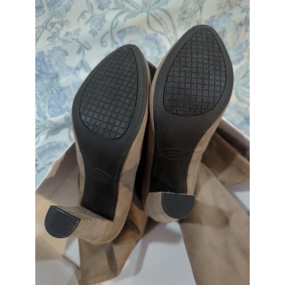 Steve Madden Gorgeous Taupe Over The Knee Boots - Picture 3 of 5